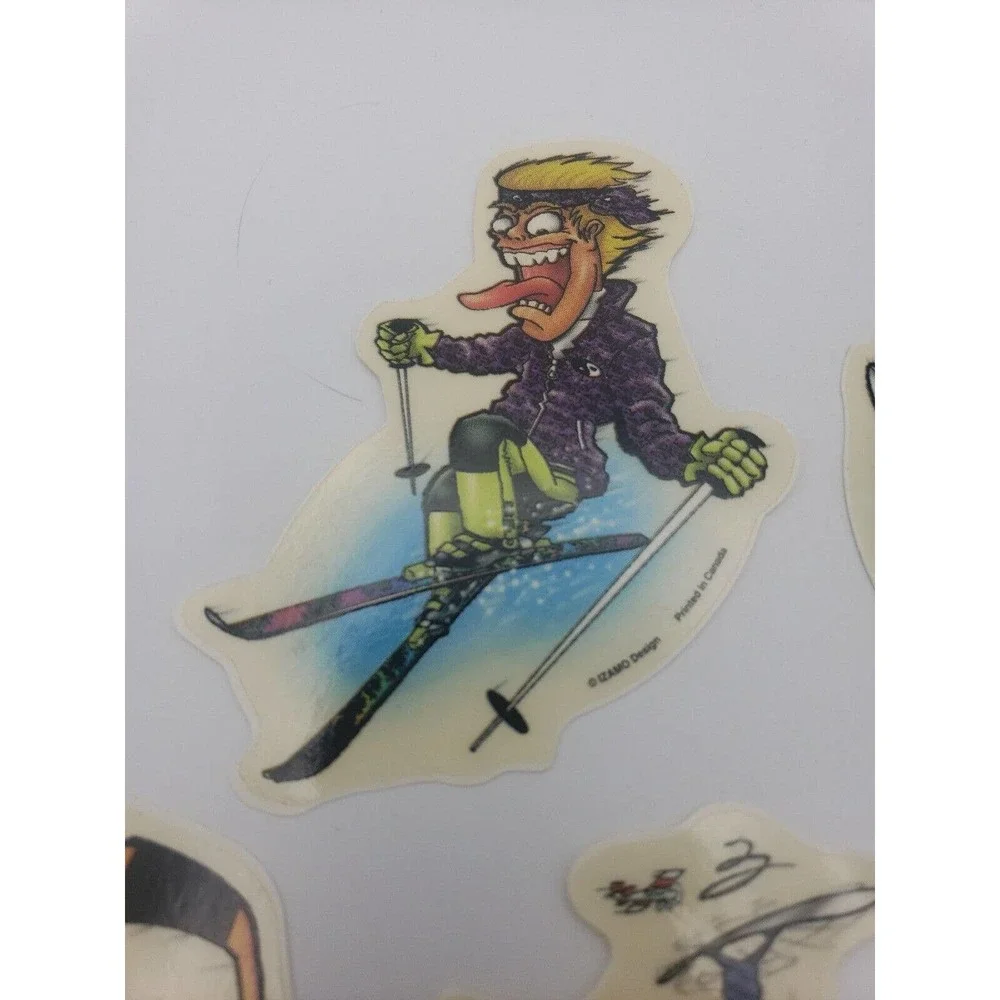 90s y2k Vintage Izamo skateboard Sports Vending Machine Stickers Set Of 5